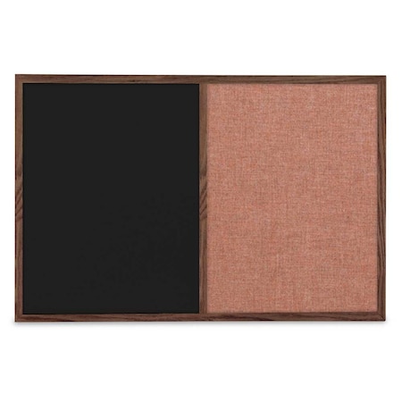 United Visual Products Slim Style Indoor Enclosed Corkboard, 30 UV503SCH-BRONZE-SURF